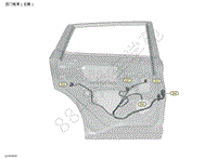 2019年东风日产楼兰-线束布置-后门线束（左侧）