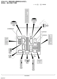 2020年日产蓝鸟-电源 保险丝-IPDM ER（智能电源分配模块发动机室） 保险丝 接头和端子布置