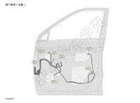 2021年日产劲客-线束图-前门线束（右侧）