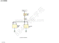 2019年东风日产楼兰线路原理图-M 电气和电源控制-PWO 电源插座-USB 电源插座