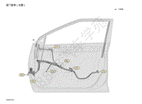 2020年日产蓝鸟-线束图-前门线束（右侧）