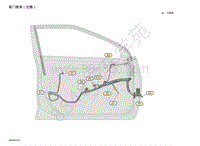 2020年日产蓝鸟-线束图-前门线束（左侧）