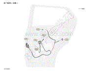 2021年日产劲客-线束图-后门线束（右侧）