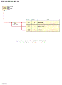 2019年日产轩逸B18-蓄电池电源保险丝-蓄电池电源保险丝编号 84
