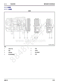 2016年吉利远景X6维修手册-8.2 电动空调-8.2.5 分解图