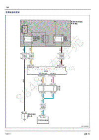 2017年吉利远景X3系统电路图-39 空调压缩机控制