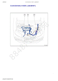 2019年吉利新远景（国六）-发动机线束接地点布置图（JLB-4G4T）