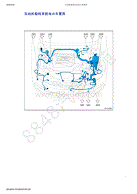 2019年吉利新远景（国六）-发动机舱线束接地点布置图