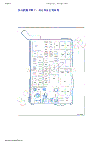 2019年吉利新远景（国六）-发动机舱保险丝 继电器盒正视图