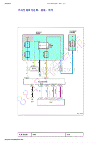 2019年吉利新远景电路图（国六）-手动空调系统电源 接地 信号