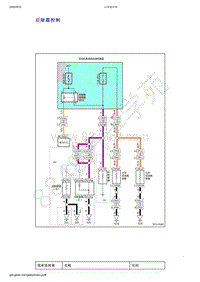 2019年吉利新远景电路图（国六）-后除霜控制