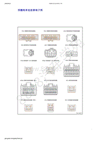 2019年吉利新远景（国六）-顶棚线束连接器端子图