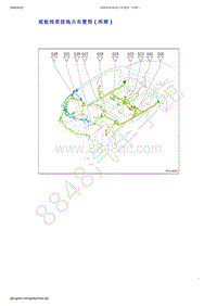 2019年吉利新远景（国六）-底板线束接地点布置图（两厢）