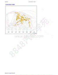 2019年吉利几何A-仪表线束接地点布置图