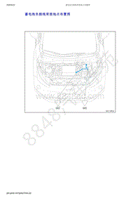 2019-2020年吉利几何C--蓄电池负极线束接地点布置图