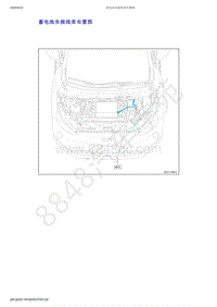 2019-2020年吉利几何C--蓄电池负极线束布置图