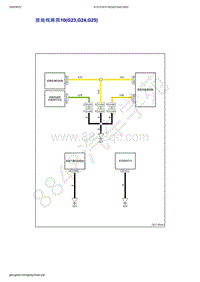 2019-2020年吉利几何C--接地线路图10 G23 G24 G25 