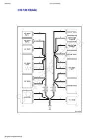 2019-2020年吉利几何C--接地线路图9 G22 