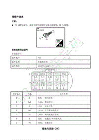 2018年江淮iEV7S电动化系统分册-16-接地与回路-04-电源分配-02-接插件信息