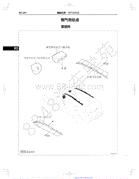 2022年一汽红旗HS5维修手册-辅助约束-31.02-侧气帘总成