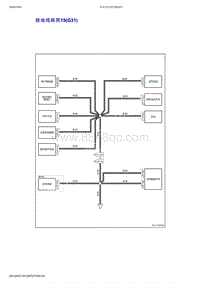 2019年吉利博越PRO-电源 搭铁 保险 插头 位置-接地线路图15 G31 