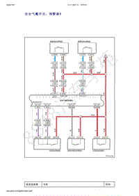 2019-2020年吉利星越PHEV电路图-安全气囊开关 预警器