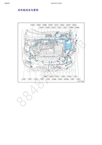 2019-2020年吉利缤越PHEV-前机舱线束布置图