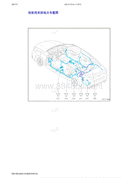 2021年吉利缤瑞电路图-74-底板线束接地点布置图