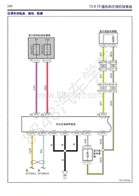 2018-2019年吉利博瑞GE（PHEV）系统电路图-13.8.15-暖风和空调控制系统