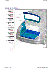 奥迪A4B9-安装位置一览 - 行李厢饰板 Avant