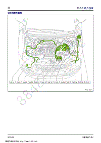 2018年款吉利帝豪PHEV-线束及其连接器布置-13.5.3-动力线束 