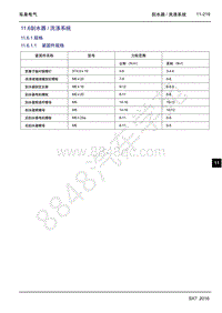 2016年吉利SX7-11.6 刮水器 洗涤系统-