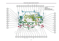 2007-2014年丰田普瑞维亚-线束布置-零件在发动机舱中的位置2AZ-P1