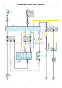 2007-2014年丰田普瑞维亚-系统电路图-转向信号灯和危险警告灯-B