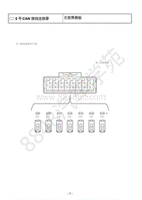 2020-2021年丰田威尔法混动-仪表板-继电器位置 右驾驶车型 -5 号 CAN 接线连接器