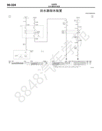 2015年三菱帕杰罗电路图-53-刮水器除冰装置