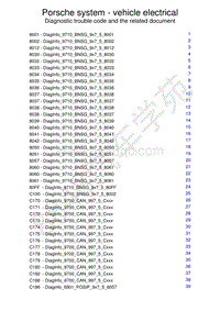 保时捷诊断信息-9710 Vehicle Electrical