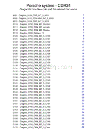 保时捷诊断信息-9124 CDR24