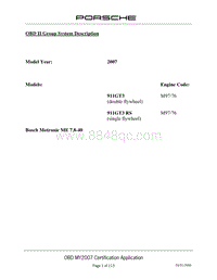 保时捷诊断信息-0335 OBD Application Notes GT3 2007-2008