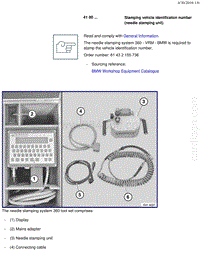 宝马1系F20 F21-Stamping vehicle identification number needle stamping unit 