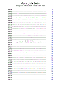 保时捷诊断信息-2470 DME DFI V6T 2014-2015 Diagnostic Trouble Codes