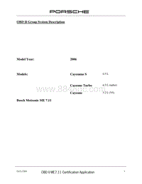 保时捷诊断信息-0335 OBD Application Notes 2006