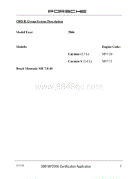 保时捷诊断信息-0335 OBD Application Notes 2006