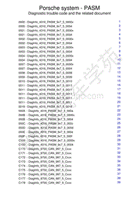 保时捷诊断信息-4316 PASM