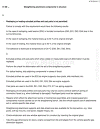 宝马1系F20 F21-Straightening aluminium components in structure