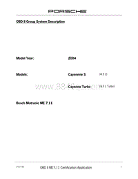 保时捷诊断信息-0335 OBD Application Notes V8 2004