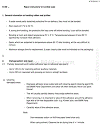 宝马1系F20 F21-Repair instructions for bonded seals