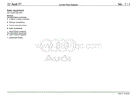 奥迪TT 8J-Mk2维修手册-Current Flow Wiring Diagrams