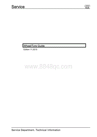 奥迪A5 S5 8T和8F维修手册-Wheel_Tyre_Guide