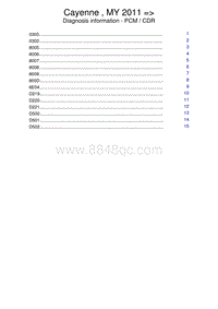 保时捷诊断信息-9110 PCM-CDR